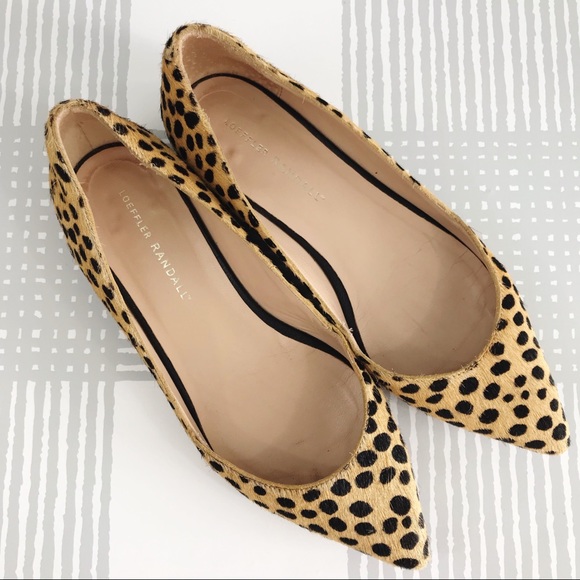 cheetah print pointed flats